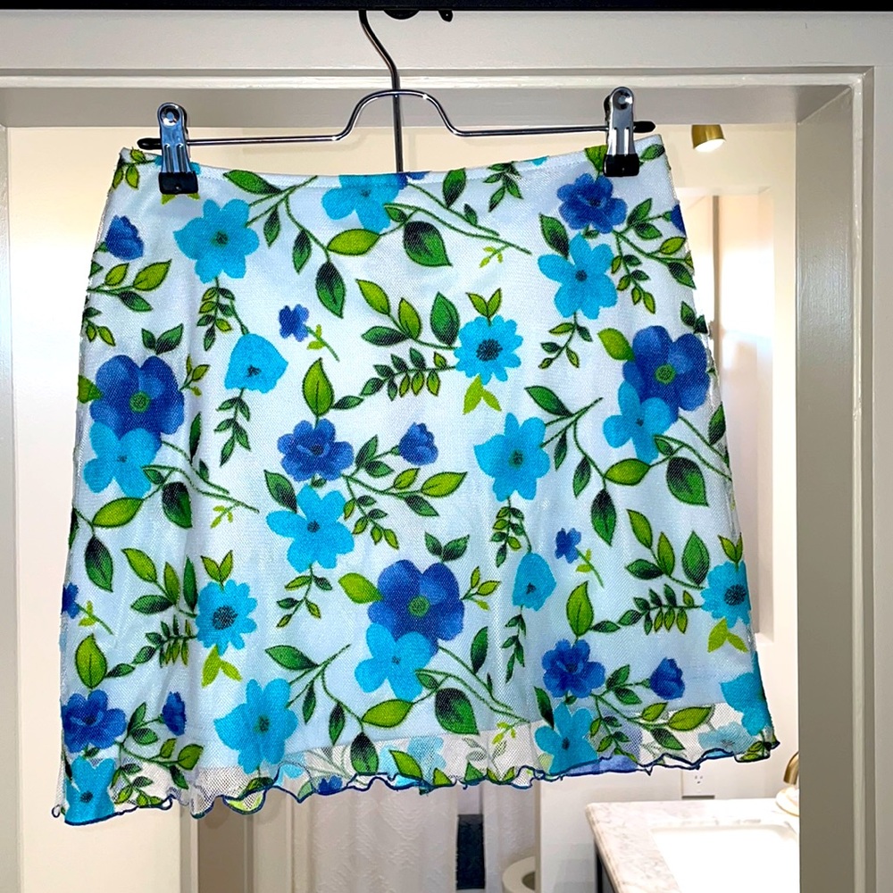 Retro Floral Skirt